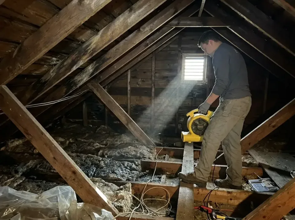 attic-water-damage-drying-proc-007 — frequently asked questions, Emergency Water Extraction & 24/7 Flood Response in Red Lod…